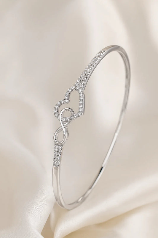 Infinity Heart Bracelet – S925 Sterling Silver