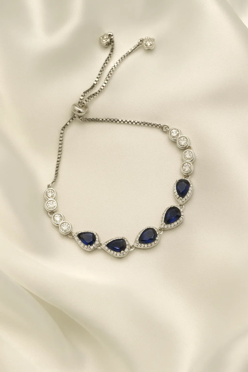Sapphire Droplet Bracelet