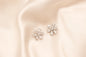 Crystal Bloom Stud Earrings – S925 Sterling Silver