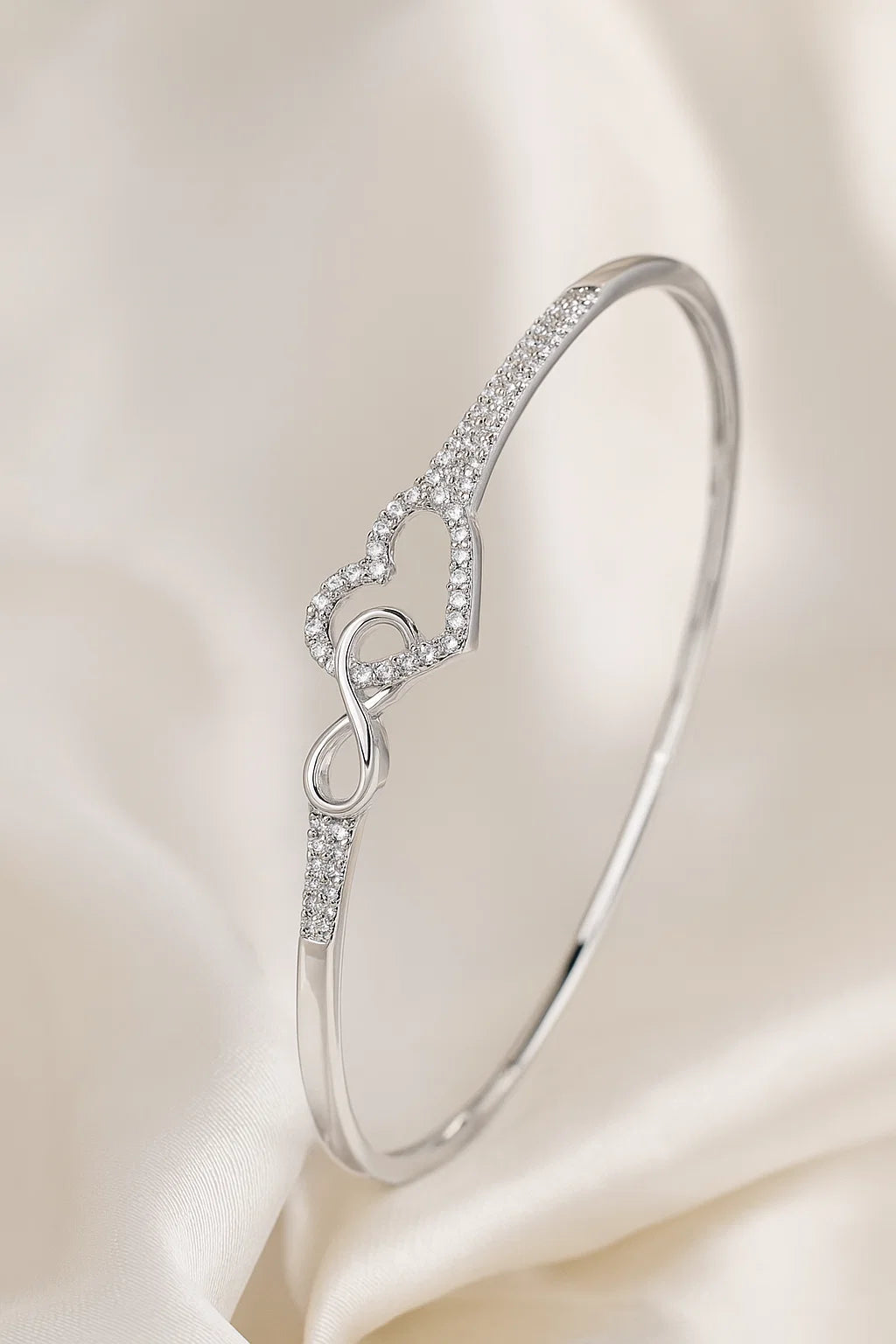 Infinity Heart Bracelet – S925 Sterling Silver