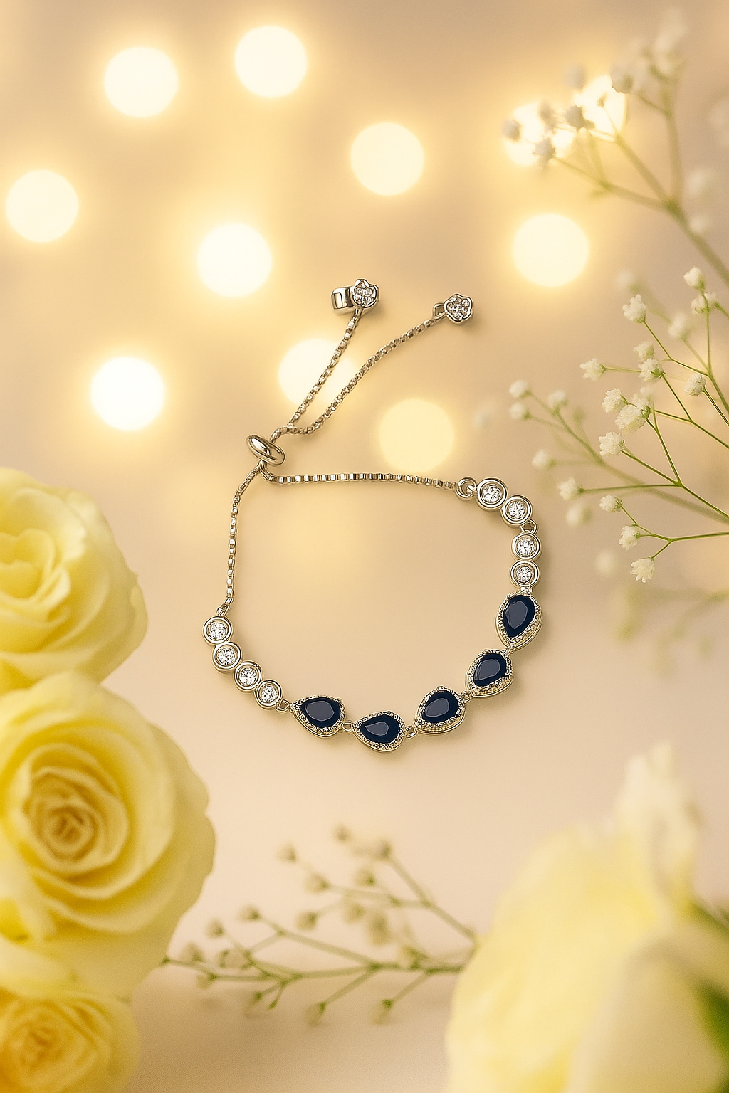 Sapphire Droplet Bracelet